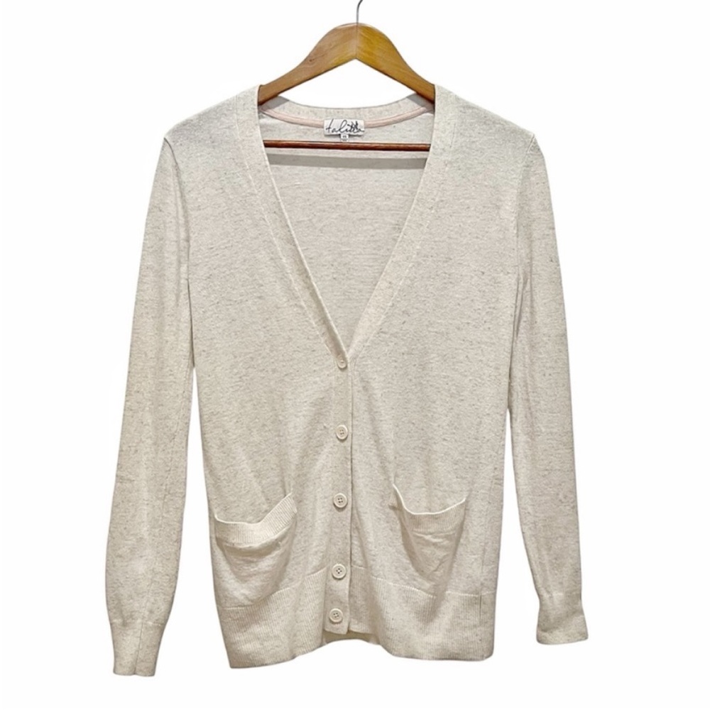 Talula Sweater Cardigan Cashmere Angora Rabbit Hair Cream Size XS Button Front
